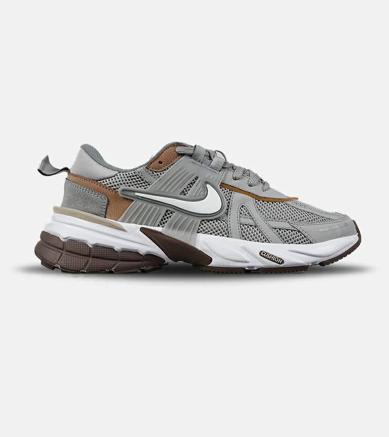 DSC03587.webp کفش کتانی مردانه و زنانه طوسی قهوه ای Nike Cushlon V2K مدل 7867 - Image 1