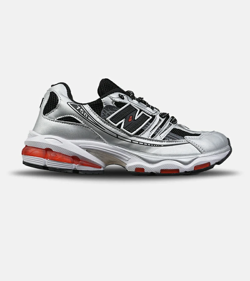 DSC04058 کفش کتانی مردانه و زنانه طوسی مشکی NEW BALANCE 758 مدل 9027 - Image 1