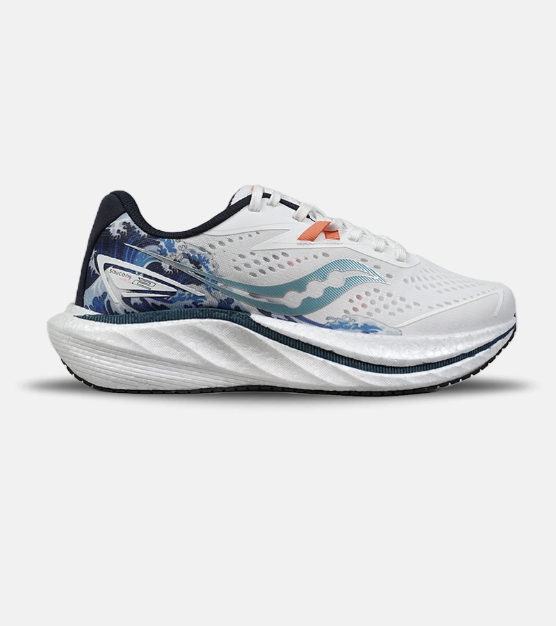 9148-0 کتانی ساکونی سفید آبی مردانه و زنانه | مدل 9148 | کفش اسپرت Saucony - Image 1
